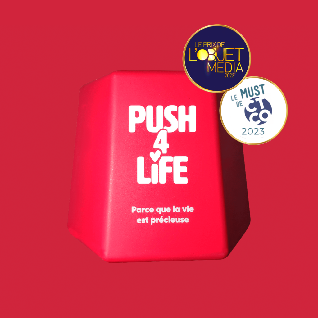 L'objet publicitaire Push4life dispositif pédagogique récompensé deux fois lors de son lancement !