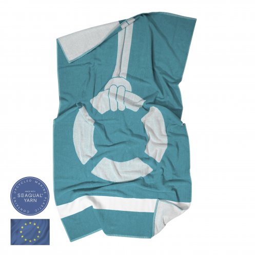 Serviette plage personnalisable en Seaqual  