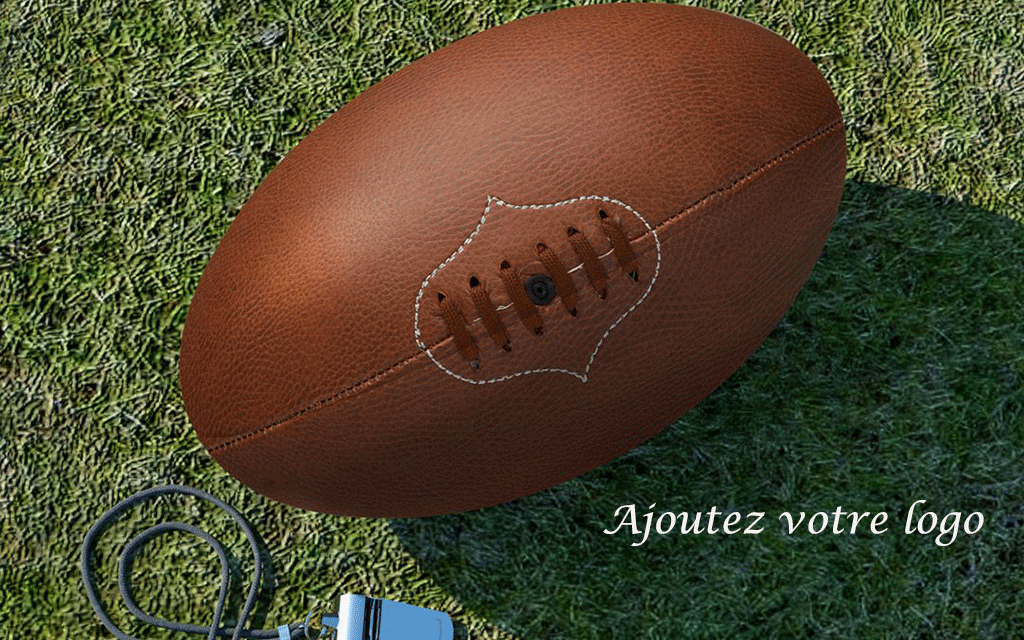 Montrez que vous êtes un fervent supporter avec le ballon de rugby personnalisable. Son côté un peu vintage en cuir synthétique marron nous fait penser à toutes les années que vous avez dédier à votre passion pour le rugby. Soutenez votre équipe avec les objets publicitaires !