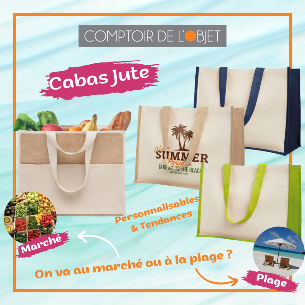 Sac cabas Jute personnalisable
