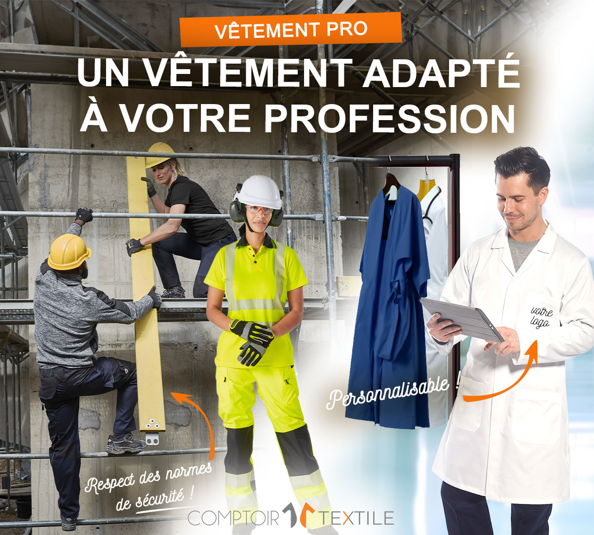 vêtements professionnels personnalisables