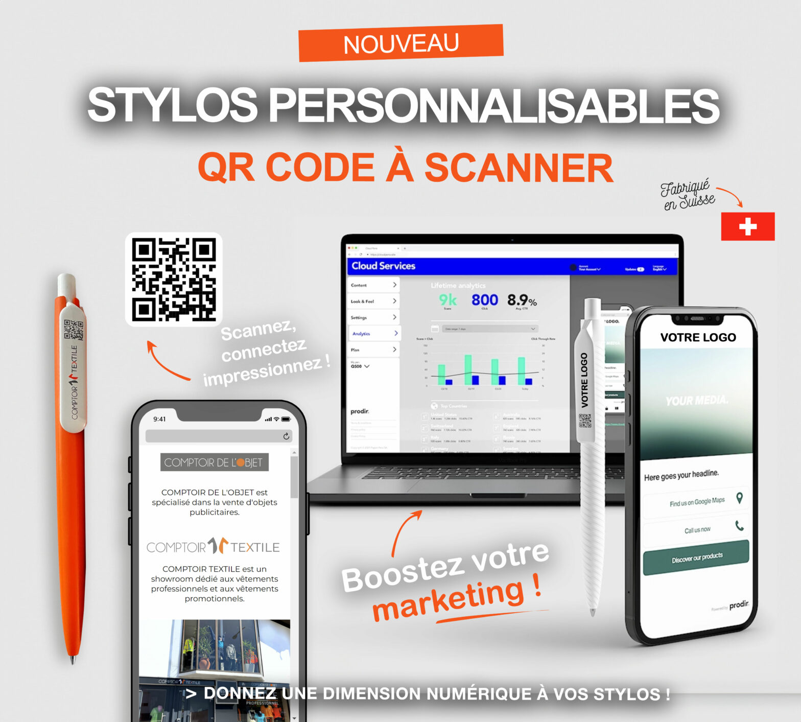 Le Stylo Publicitaire au QR Code Personnalisé